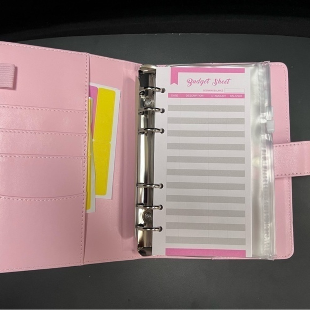 Budgeting Binder in pink, new without box or tags. - Picture 2 of 8